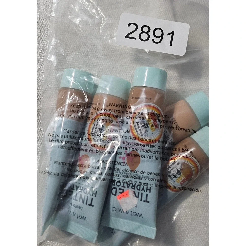 5pk Wet n Wild Bare Focus Tinted Hydrator Bundle Medium Deep Tan Hyaluronic Acid